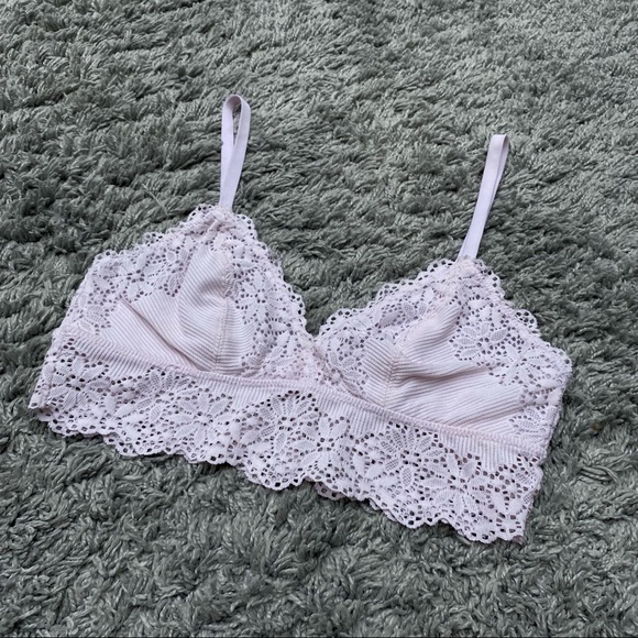 Aerie Pink Lace Bralette - Picture 2 of 4
